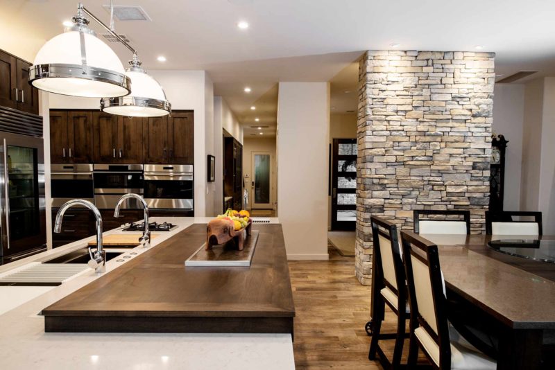 Heart of the Treehouse 7 modern kitchen with tall storage and double ovens